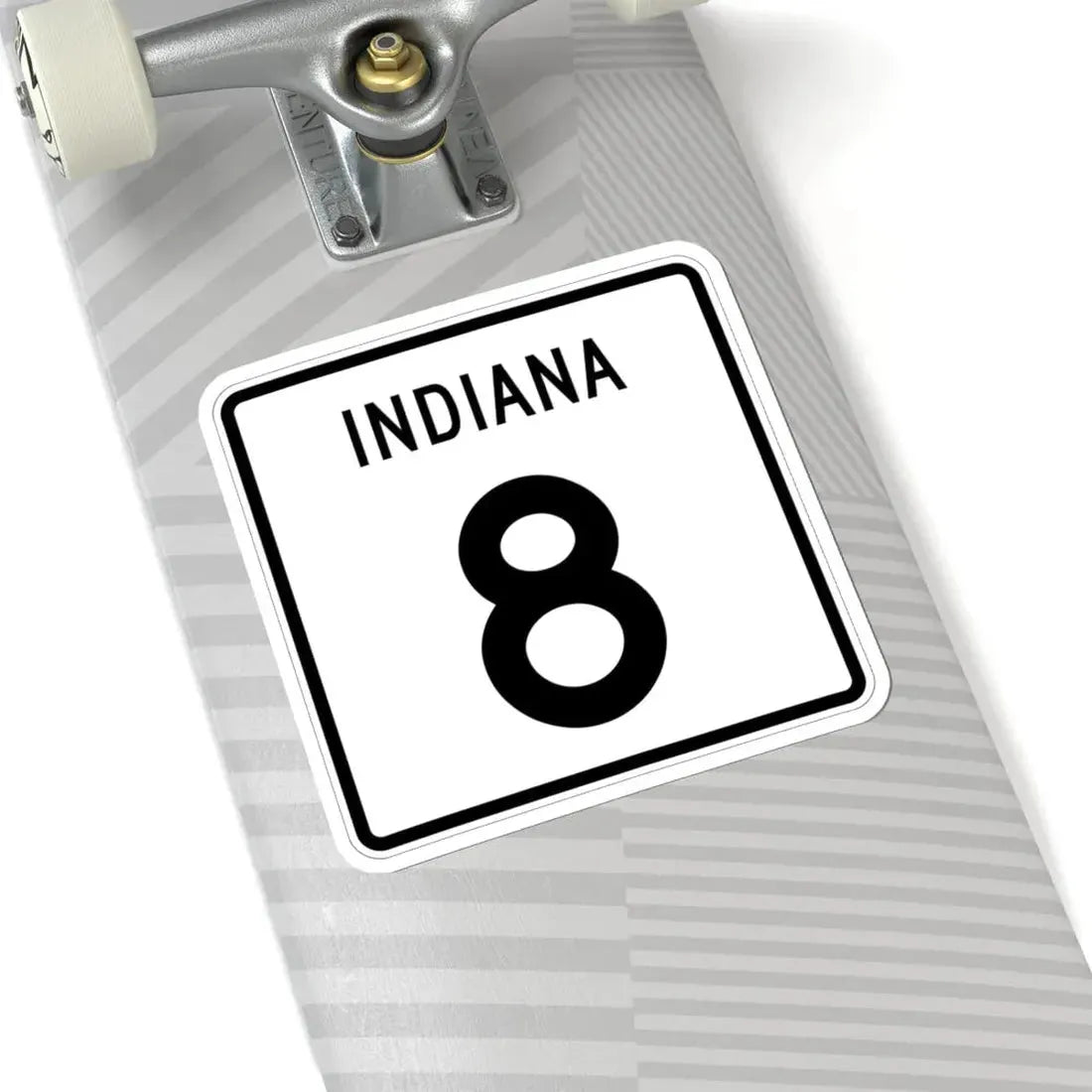Indiana 8 (Indiana) (Road Sign) STICKER Vinyl Kiss-Cut Decal - The Sticker Space