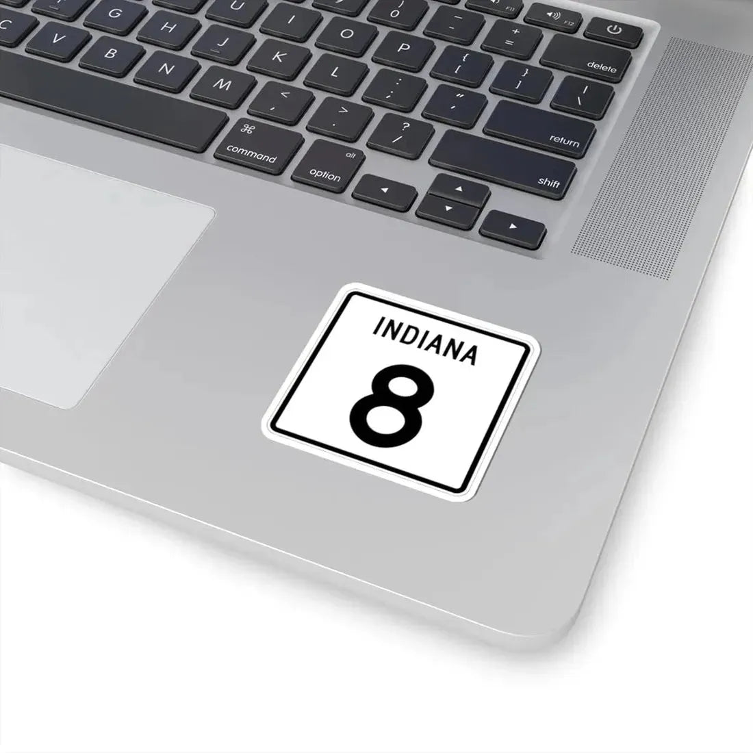 Indiana 8 (Indiana) (Road Sign) STICKER Vinyl Kiss-Cut Decal - The Sticker Space