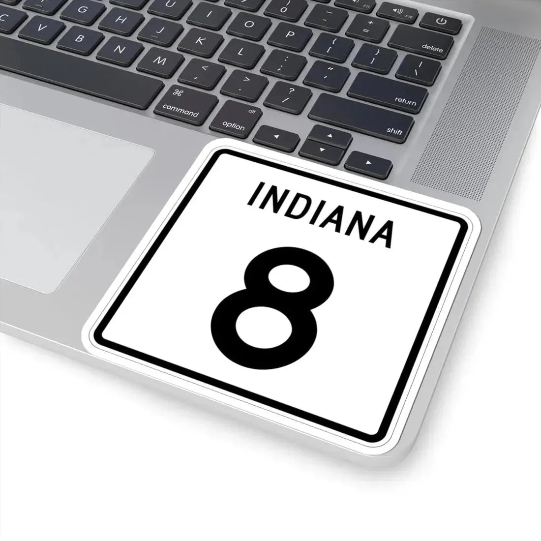 Indiana 8 (Indiana) (Road Sign) STICKER Vinyl Kiss-Cut Decal - The Sticker Space