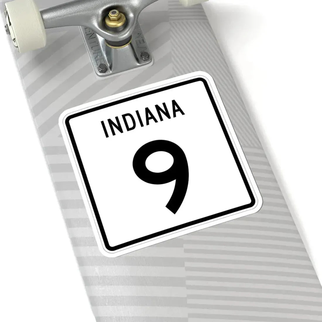 Indiana 9 (Indiana) (Road Sign) STICKER Vinyl Kiss-Cut Decal - The Sticker Space