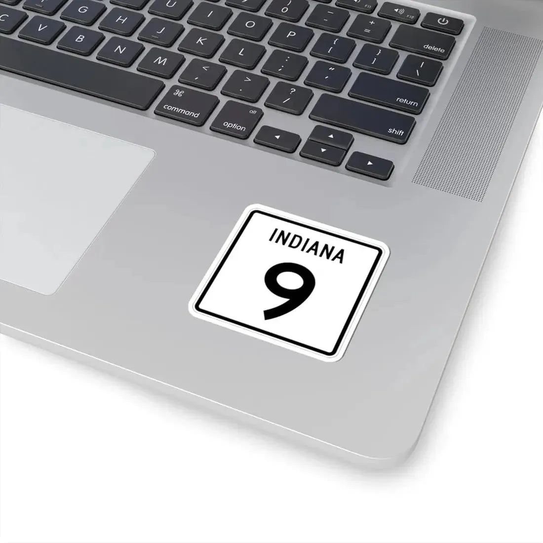 Indiana 9 (Indiana) (Road Sign) STICKER Vinyl Kiss-Cut Decal - The Sticker Space