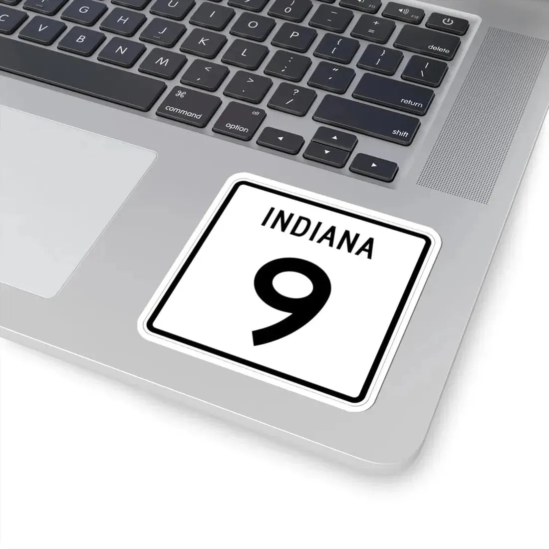 Indiana 9 (Indiana) (Road Sign) STICKER Vinyl Kiss-Cut Decal - The Sticker Space