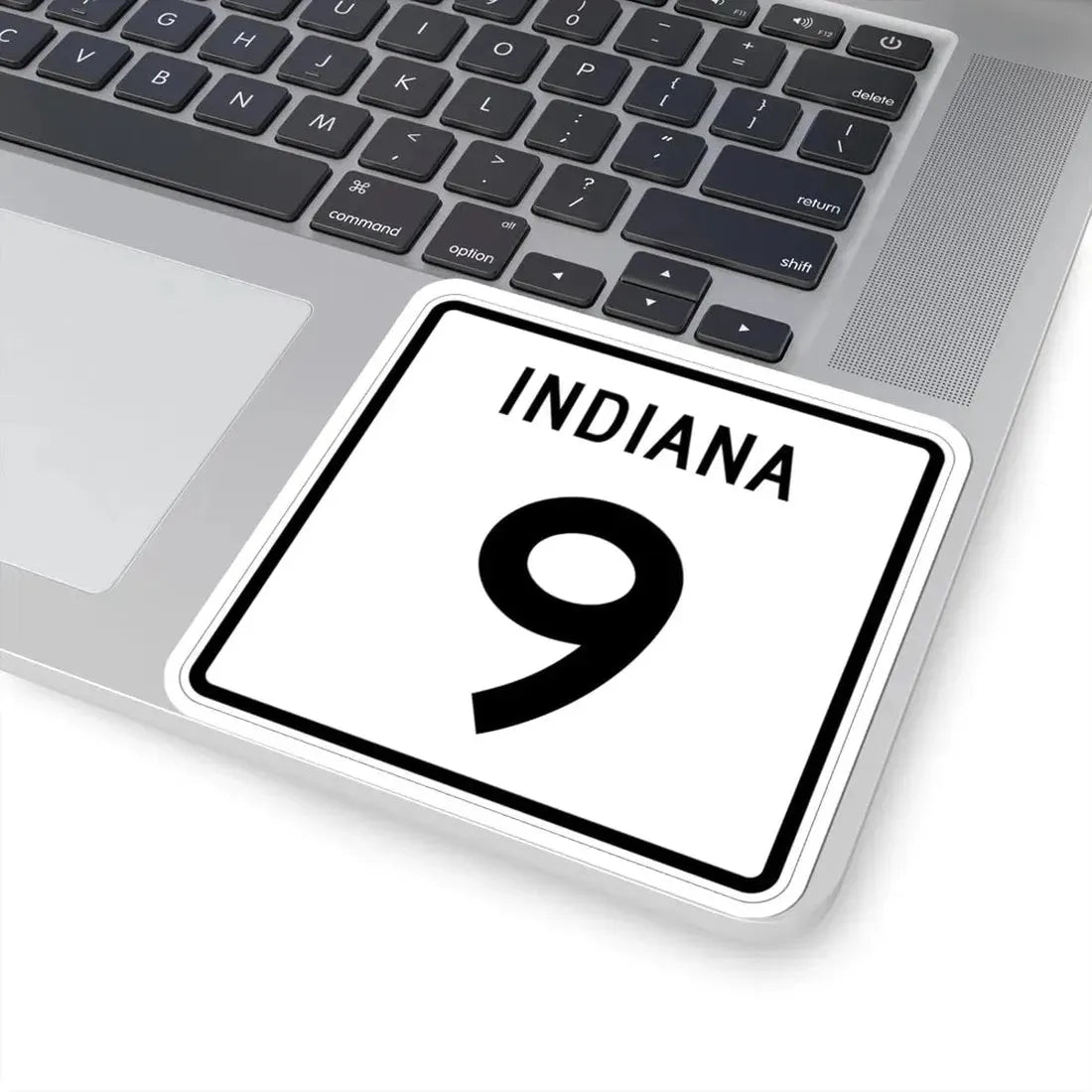 Indiana 9 (Indiana) (Road Sign) STICKER Vinyl Kiss-Cut Decal - The Sticker Space