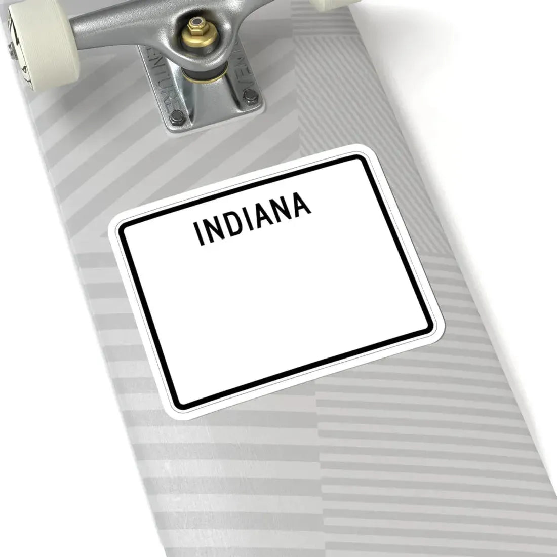 Indiana blank wide (Indiana) (Road Sign) STICKER Vinyl Kiss-Cut Decal - The Sticker Space