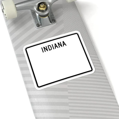 Indiana blank wide (Indiana) (Road Sign) STICKER Vinyl Kiss-Cut Decal - The Sticker Space