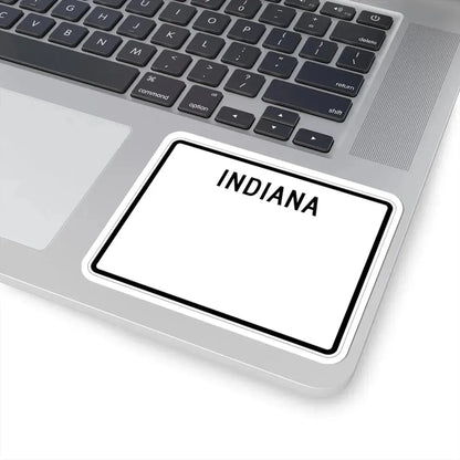 Indiana blank wide (Indiana) (Road Sign) STICKER Vinyl Kiss-Cut Decal - The Sticker Space