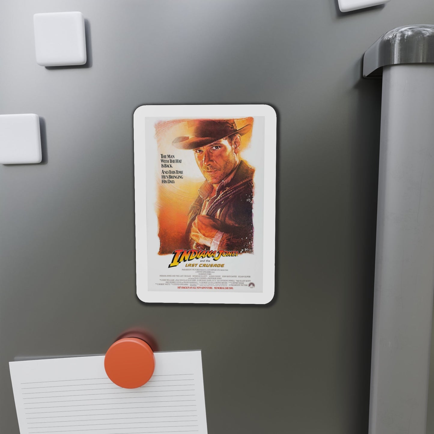 Indiana Jones and the Last Crusade 1989 Movie Poster Die-Cut Magnet-The Sticker Space