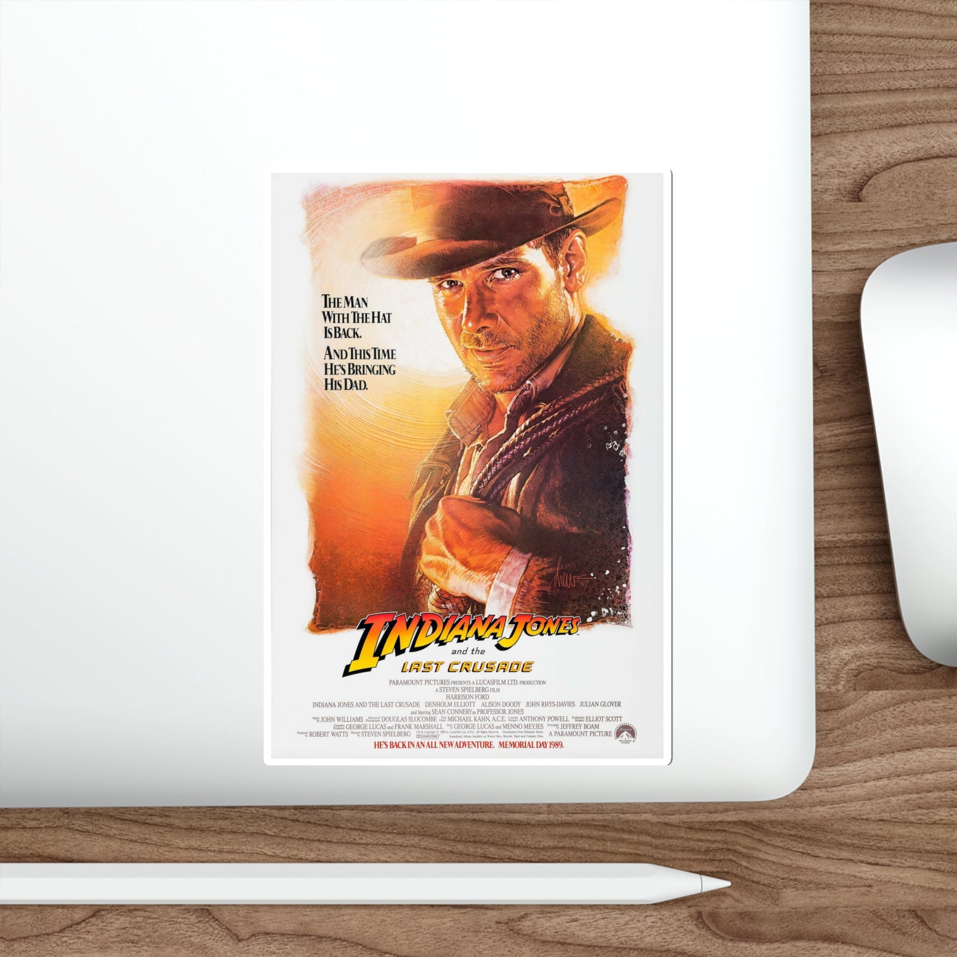 Indiana Jones and the Last Crusade 1989 Movie Poster STICKER Vinyl Die-Cut Decal-The Sticker Space