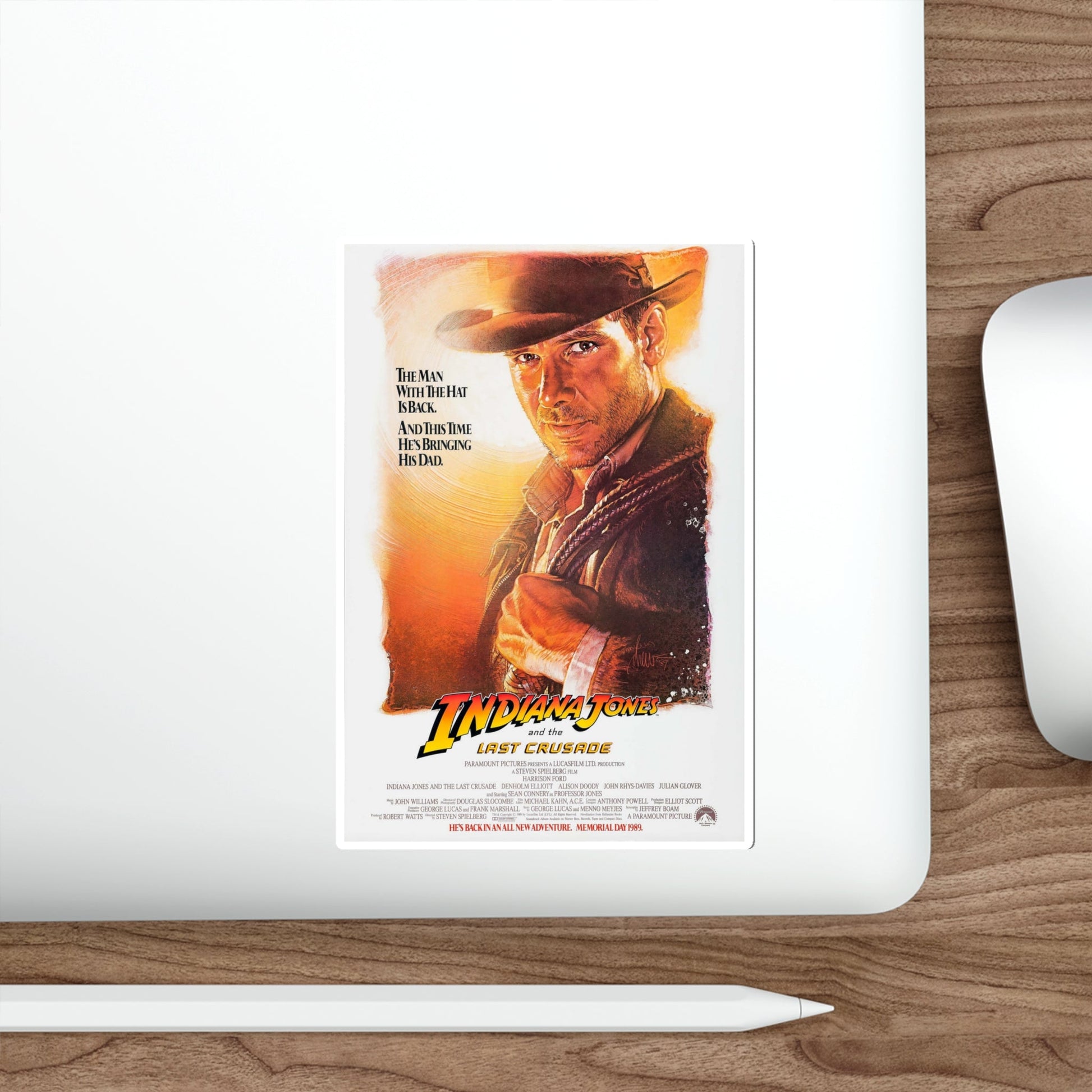 Indiana Jones and the Last Crusade 1989 Movie Poster STICKER Vinyl Die-Cut Decal-The Sticker Space