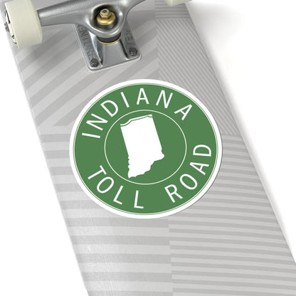 Indiana Toll Road logo 1968 (Indiana) (Road Sign) STICKER Vinyl Kiss-Cut Decal - The Sticker Space