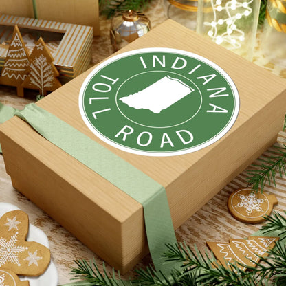 Indiana Toll Road logo 1968 (Indiana) (Road Sign) STICKER Vinyl Kiss-Cut Decal - The Sticker Space