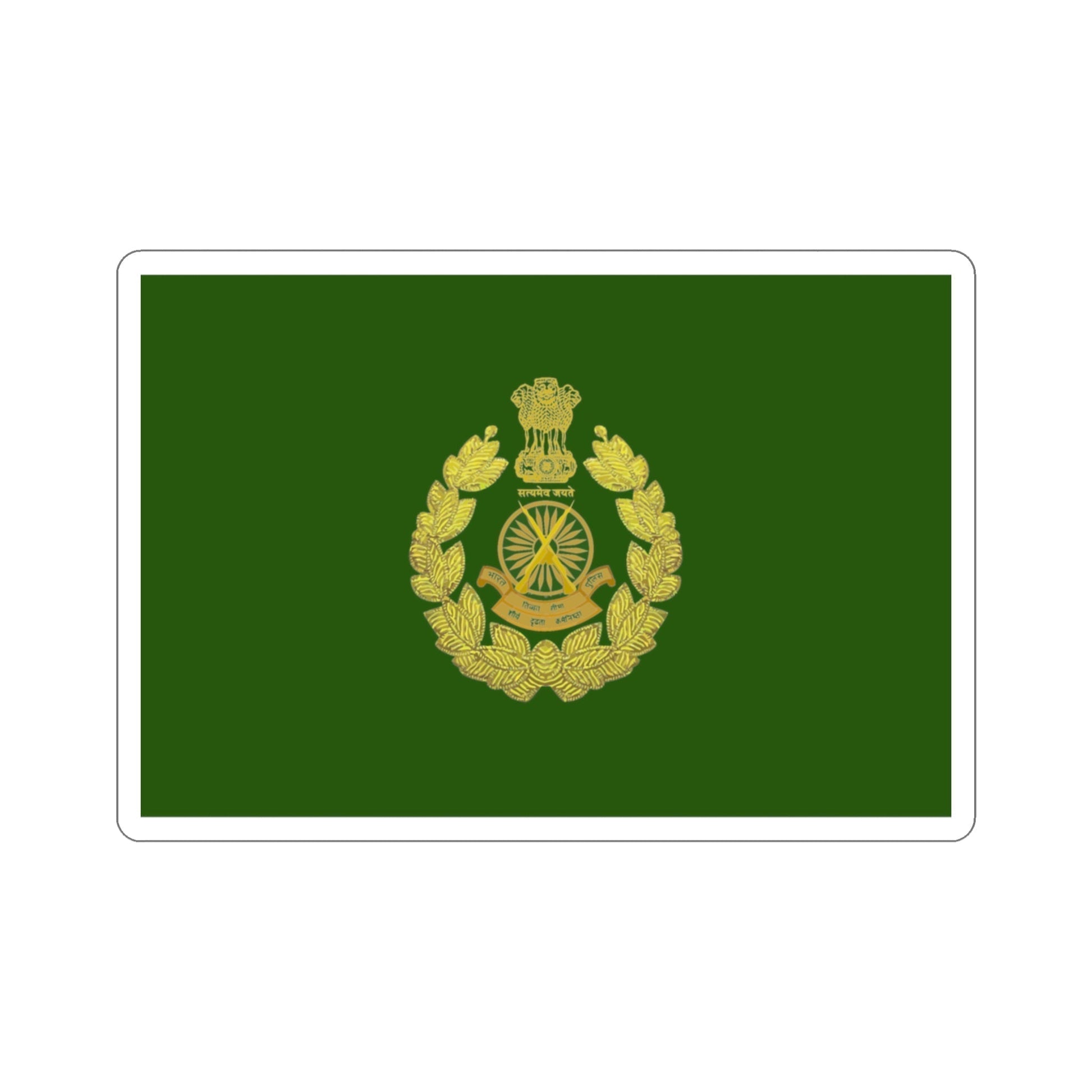 Indo Tibetan Border Police Flag (ITBP) (India) STICKER Vinyl Die-Cut Decal-3 Inch-The Sticker Space