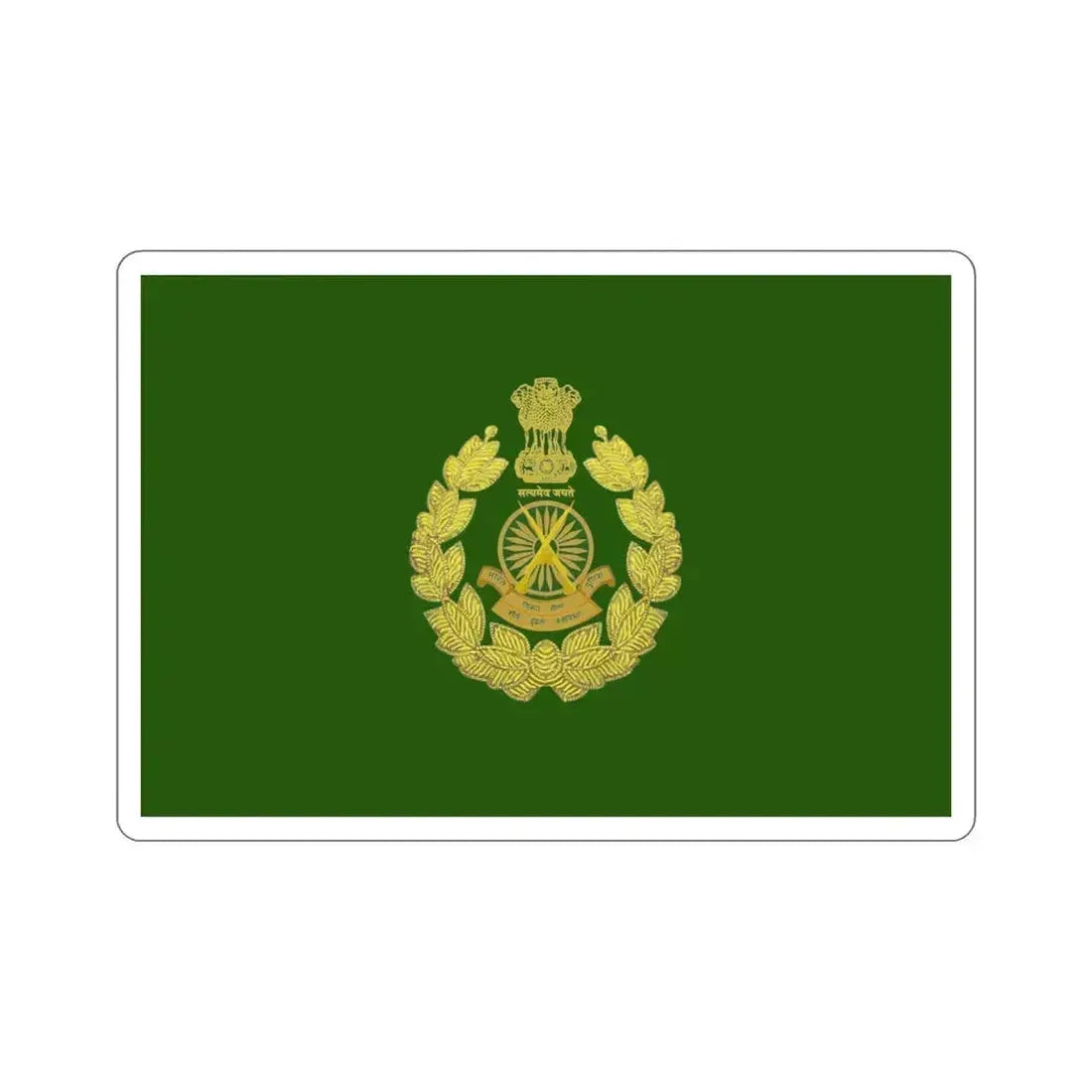Indo Tibetan Border Police Flag (ITBP) (India) STICKER Vinyl Die-Cut Decal 4 Inch - The Sticker Space