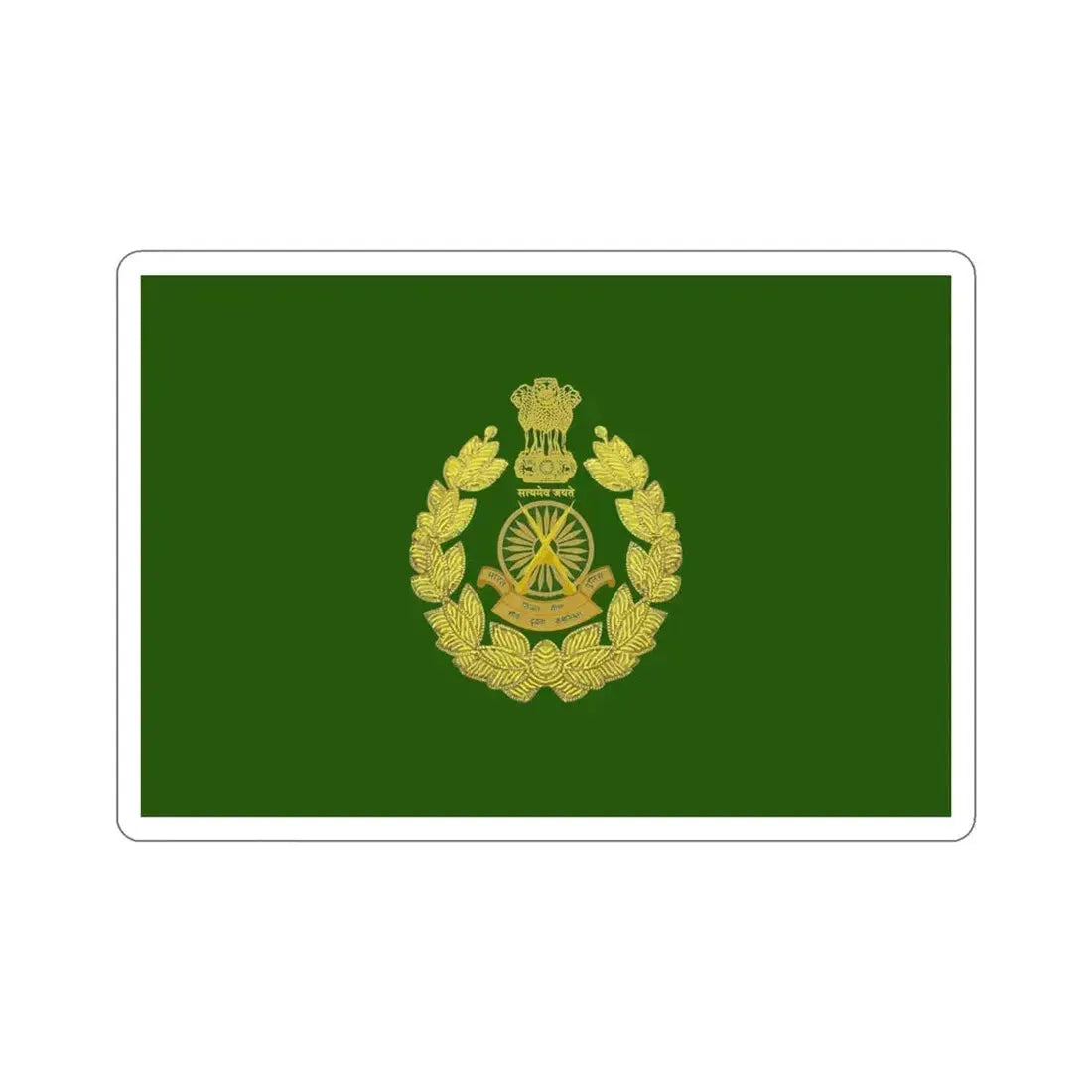 Indo Tibetan Border Police Flag (ITBP) (India) STICKER Vinyl Die-Cut Decal 6 Inch - The Sticker Space