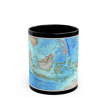 Indonesia 1 (1996) (Map) Black Coffee Mug-11oz-The Sticker Space