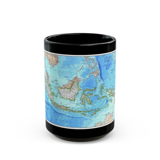 Indonesia 1 (1996) (Map) Black Coffee Mug-15oz-The Sticker Space