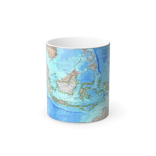 Indonesia 1 (1996) (Map) Color Changing Mug 11oz-11oz-The Sticker Space