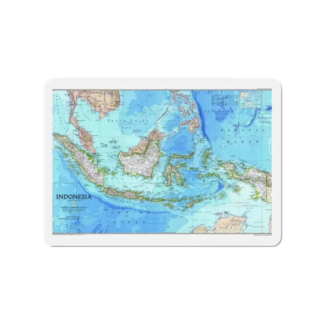 Indonesia 1 (1996) (Map) Refrigerator Magnet 2 Inch - The Sticker Space