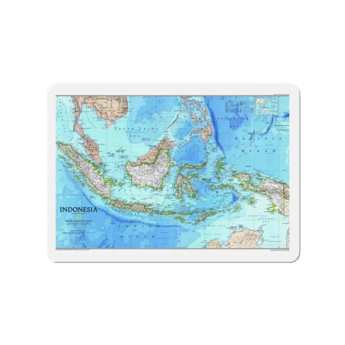Indonesia 1 (1996) (Map) Refrigerator Magnet - The Sticker Space