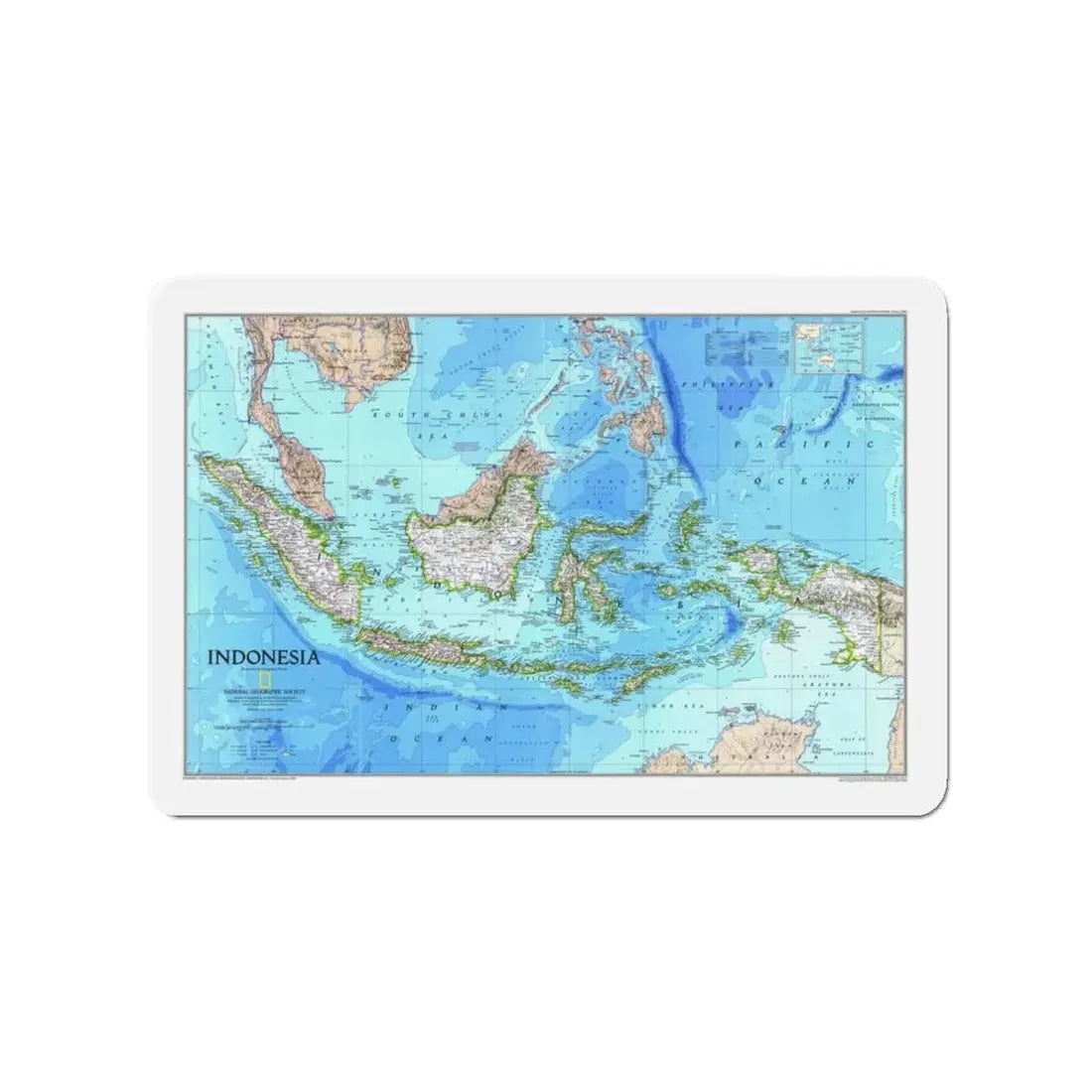 Indonesia 1 (1996) (Map) Refrigerator Magnet - The Sticker Space