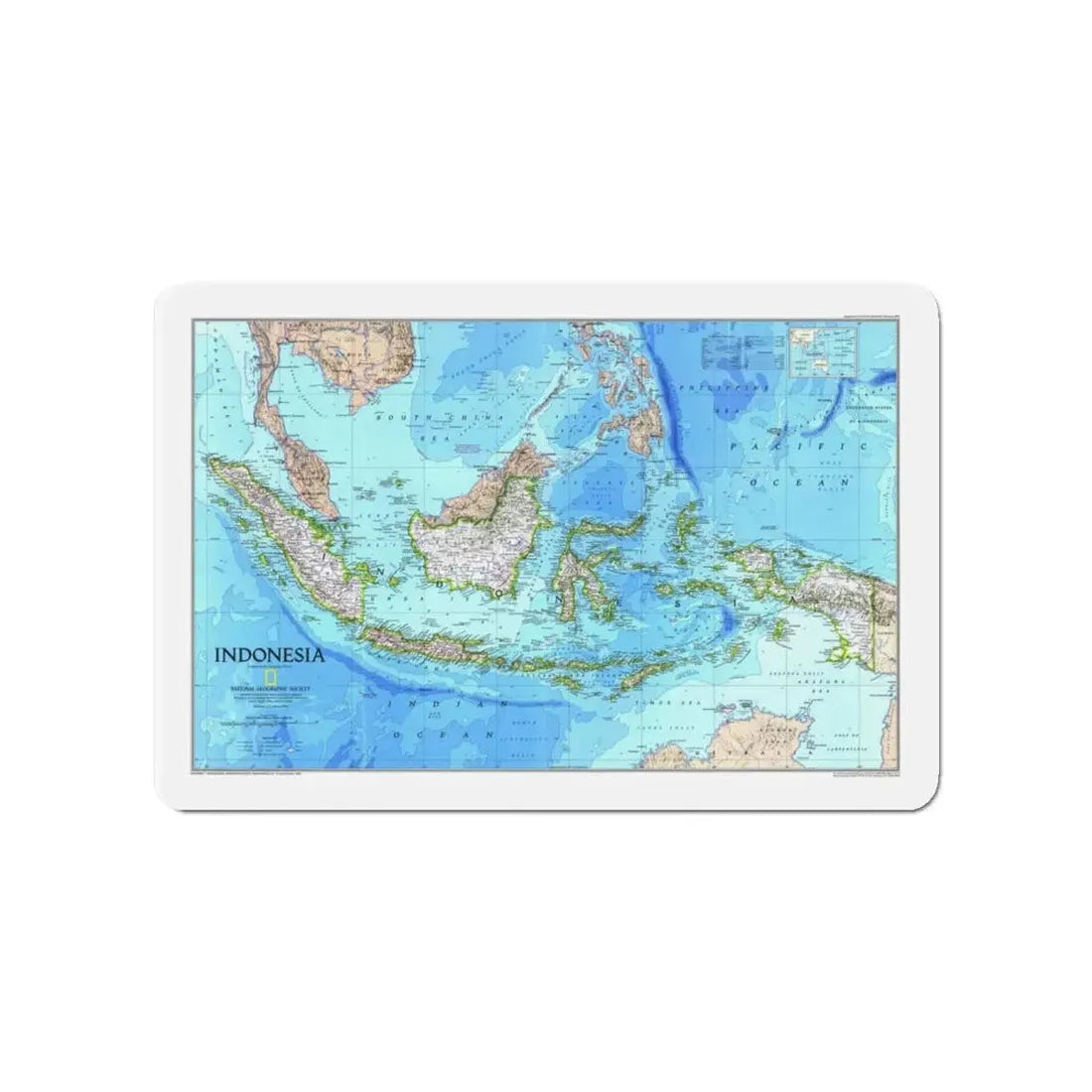 Indonesia 1 (1996) (Map) Refrigerator Magnet - The Sticker Space