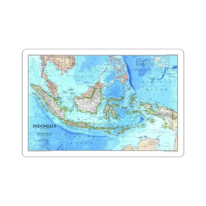 Indonesia 1 (1996) (Map) STICKER Vinyl Kiss-Cut Decal 4 Inch White - The Sticker Space