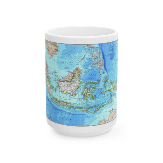 Indonesia 1 (1996) (Map) White Coffee Mug-15oz-The Sticker Space