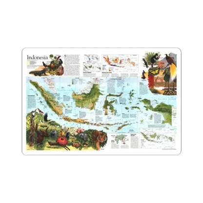 Indonesia 2 (1996) (Map) STICKER Vinyl Kiss-Cut Decal 2 Inch White - The Sticker Space