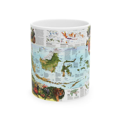 Indonesia 2 (1996) (Map) White Coffee Mug-11oz-The Sticker Space