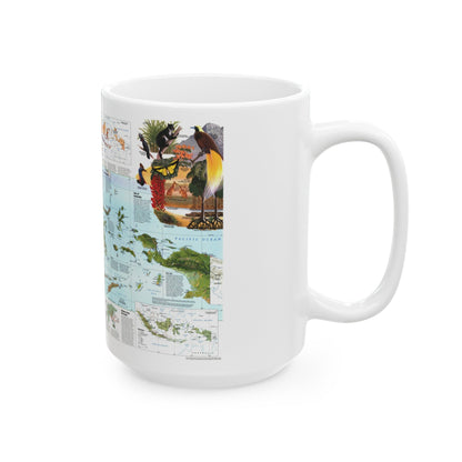 Indonesia 2 (1996) (Map) White Coffee Mug-The Sticker Space