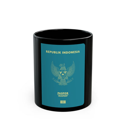 Indonesia Passport - Black Coffee Mug