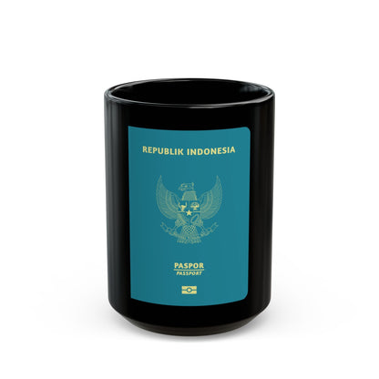 Indonesia Passport - Black Coffee Mug