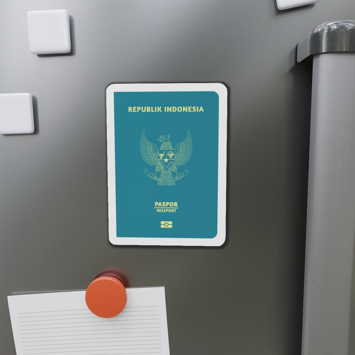 Indonesia Passport - Die-Cut Magnet-The Sticker Space