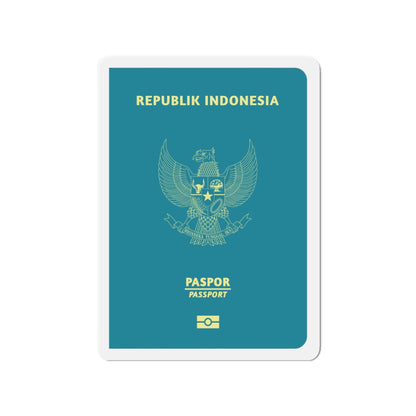 Indonesia Passport - Die-Cut Magnet-3" x 3"-The Sticker Space