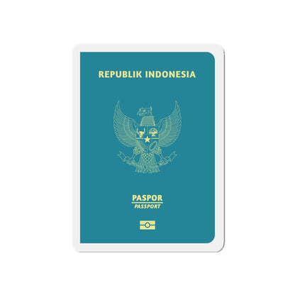 Indonesia Passport - Die-Cut Magnet-5" x 5"-The Sticker Space