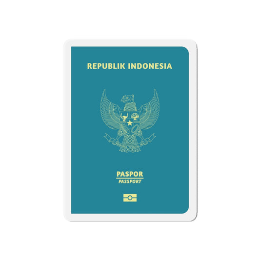 Indonesia Passport - Die-Cut Magnet-6 × 6"-The Sticker Space