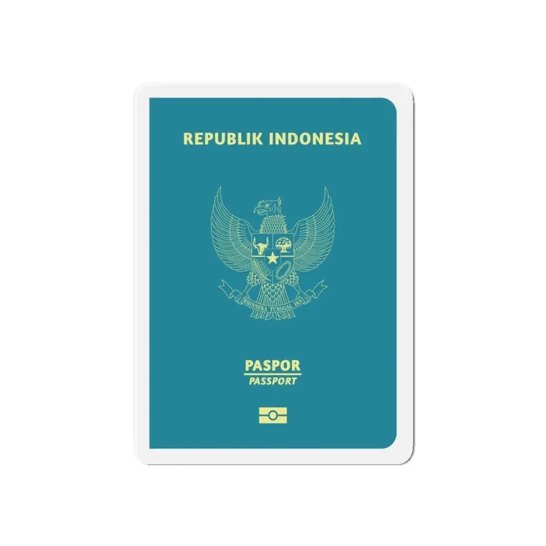 Indonesia Passport - Refrigerator Magnet 6 Inch - The Sticker Space