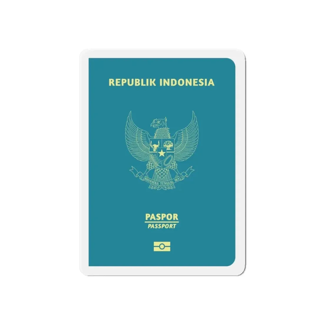 Indonesia Passport - Refrigerator Magnet - The Sticker Space