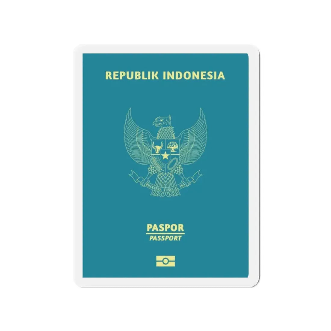 Indonesia Passport - Refrigerator Magnet - The Sticker Space