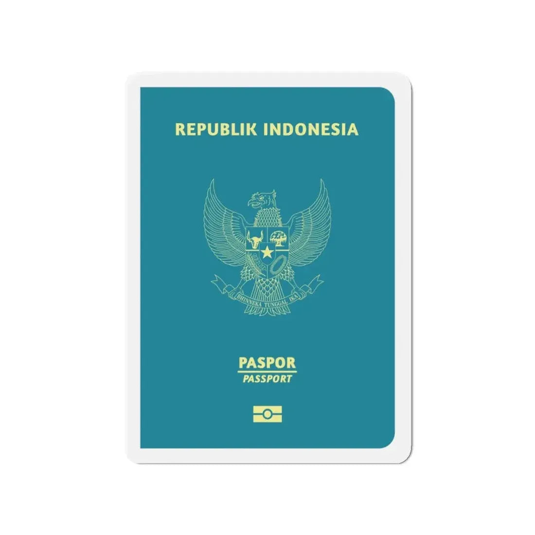 Indonesia Passport - Refrigerator Magnet - The Sticker Space