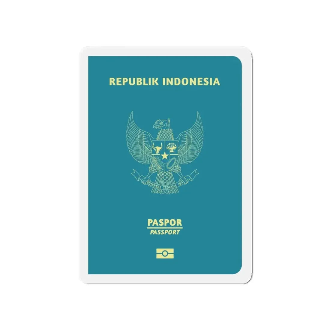 Indonesia Passport - Refrigerator Magnet - The Sticker Space