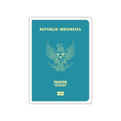 Indonesia Passport STICKER Vinyl Die-Cut Decal 5 Inch - The Sticker Space