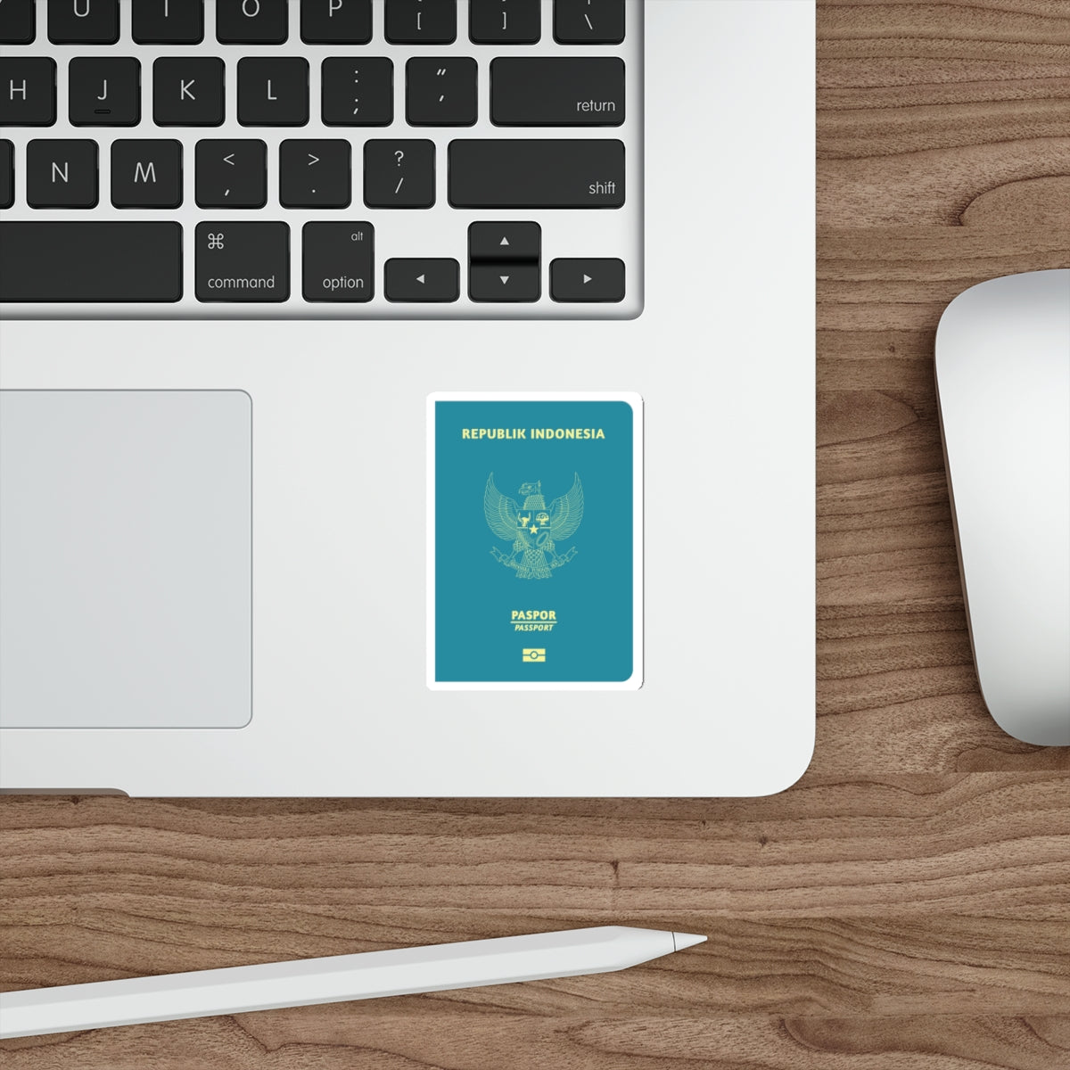 Indonesia Passport STICKER Vinyl Die-Cut Decal-The Sticker Space