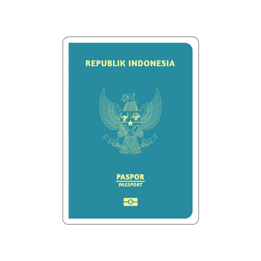 Indonesia Passport STICKER Vinyl Die-Cut Decal-White-The Sticker Space