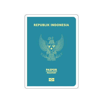 Indonesia Passport STICKER Vinyl Die-Cut Decal-White-The Sticker Space