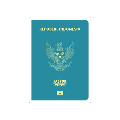 Indonesia Passport STICKER Vinyl Die-Cut Decal-White-The Sticker Space