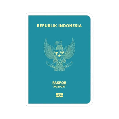Indonesia Passport - STICKER Vinyl Kiss-Cut Decal 3 Inch White - The Sticker Space