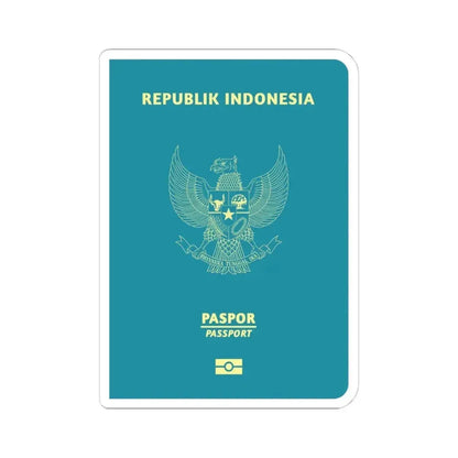 Indonesia Passport - STICKER Vinyl Kiss-Cut Decal 4 Inch White - The Sticker Space