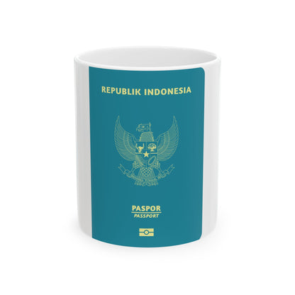 Indonesia Passport - White Coffee Mug