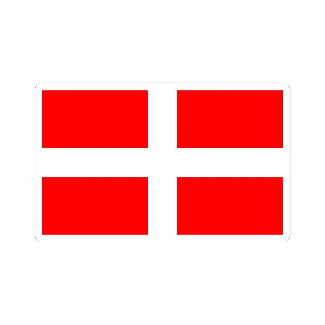 Indonesian George Cross (Indonesia) STICKER Vinyl Kiss-Cut Decal 3 Inch White - The Sticker Space